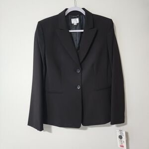 NWT Mix by Tahari Arthur Levine Womens Marc Suit Blazer Jacket Black Size 12